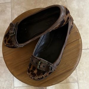 J Crew collection calf hair loafers
